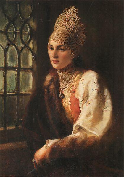 Konstantin Makovsky Boyarina oil painting image